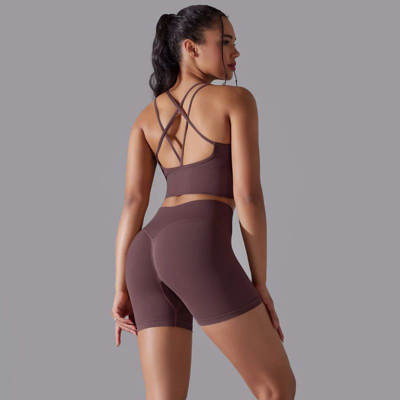 Running Gear Women - Sexy Yoga-Sets für Damen, nahtloser Sportanzug,