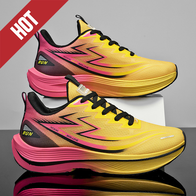 Running Shoe Carbon - Laufschuhe Marathon Carbon Board Cushion Casua
