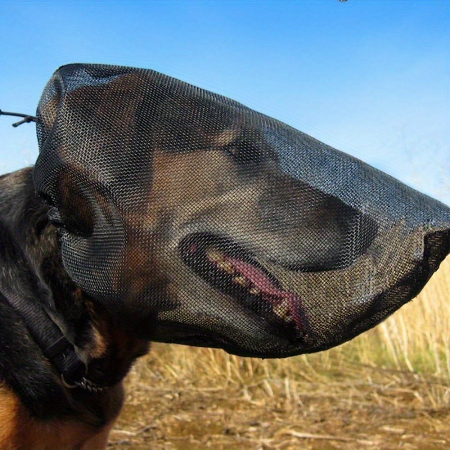 Running Gear Accessories - Hunde-Gesichtsschutz Leichter Netz-Maulkorb für Trail Running,